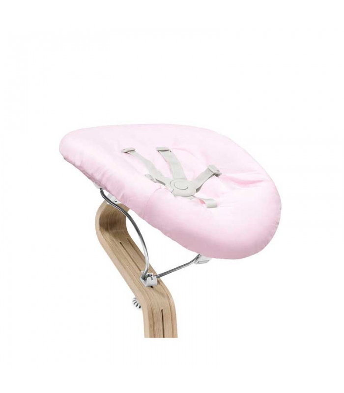 Newborn Set para silla Stokke Nomi color blanco con textil rosa/gris