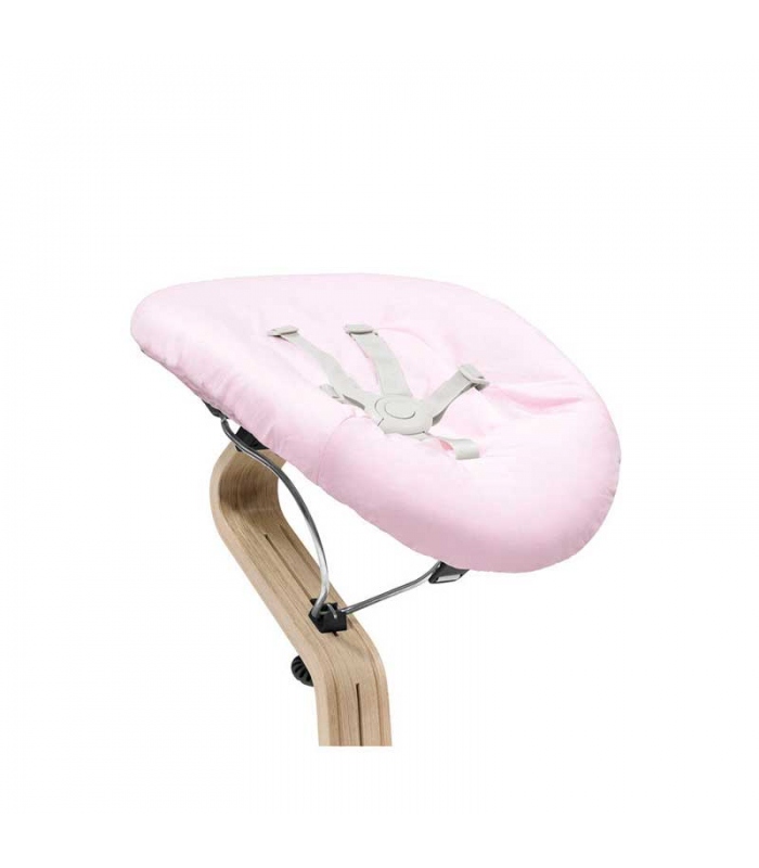 Newborn Set para silla Stokke Nomi color negro con textil rosa/gris